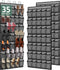 PAULONE 35 Pocket Over the Door Shoe Organizer,Reusable Breathable Large Mesh Bag Men's