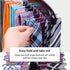 Ohuhu Tie Rack Hanger for Closet, 2 Packs 24 Folding Hooks Wooden Tie Holder Organizer, Walnut