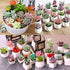 Augshy Artificial Succulents, 16 Pack Fake Plants for Decorative Garden Arrangement