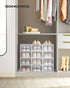 Pack 12 Closet, 13.1 9.1 5.6 Inches, ULSP12SWT SONGMICS Shoe Boxes, of Shoe Storage Organizers, Stackable Clear Plastic