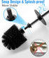 2 Pack Toilet Bowl Cleaning Brush Set for Bathroom, No Assembly, 304 Anti-Rust Handle, No Scratching Toilet Bowl