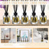 50 Set 50ml 1.7 oz Umigy Glass Diffuser Bottles Reed Diffuser Empty Jars Clear Fragrance Bottle with Black Caps