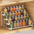 Spice Rack Organizer for Cabinet, 4 Tiered Spice Rack Organizer, Tiered Adjustable