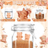SUMMORO 2 Pcs Brown Sugar Keeper Terracotta Brown Sugar Bear Saver and Softener Disc in Food Storage Container for Food
