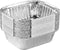 PLASTICPRO 20 Pack Disposable 1 LB Aluminum Takeout Tin Foil Baking Pans, 5'' x 6'' x 2'' Inch Bakeware for Cakes,