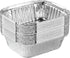 PLASTICPRO 20 Pack Disposable 1 LB Aluminum Takeout Tin Foil Baking Pans, 5'' x 6'' x 2'' Inch Bakeware for Cakes,