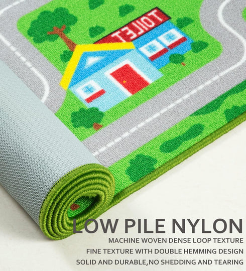 5' 6'6" Yincimar Kids Carpet Playmat Car Play Rug City Life Traffic Road Kids Rug x Large Children Educational & Game