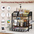 Countertop 42 Homsorout Coffee Bar Organizer - Coffee Station, K Cup holder Storage Basket with Drawer and Hooks