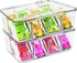 Utopia Home 2 Pack Tea Bag Organizer, Stackable Storage Organizer with Lid for Kitchen Organizers and Storage