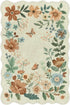 Lahome Floral Small Rug, 2X3 Kitchen Non Slip Washable Rug, Ultra-Thin Soft Rug for Indoor Entrance, Stain Resistant