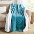 50 60 inches, Genteele Sherpa Throw Blanket Super Soft Reversible Ultra Luxurious Plush Blanket, x Teal/White
