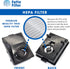 Fette Filter, Vacuum Filter Compatible with Rainbow R12179, R12647B, R10520, E2 Black, Pack of 1