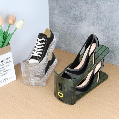 Yes!Fresh Closet 3 12 Pack) Shoe Slots Organizer, Boutique Display Style Shoe Stacker for A Pair of Shoes, Separable