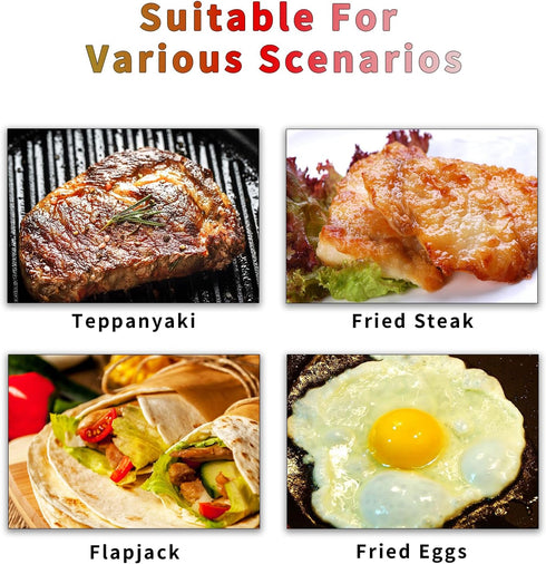Small Stainless Steel Metal Spatula Turner, 7.87 Inch Non-Slip Handle Cooking Utensils for Flipping Eggs Pancakes