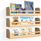 Floating Nursery Book Shelves, 16.5 inch Wall Book Shelves Kids Room, Set