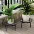 3 Pack yosager Metal Plant Stands for Flower Pot, Heavy Duty Black Iron Potted Stand Holder, Indoor Outdoor Rustproof