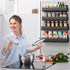 4 Pack Vetacsion Moveable Fridge Magnetic Spice Racks,Metal Black