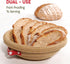 Set, KneadAce Cotton Rope Banneton Bread Proofing Basket Oval & Round Bread Baskets with Liners & Covers for Artisan