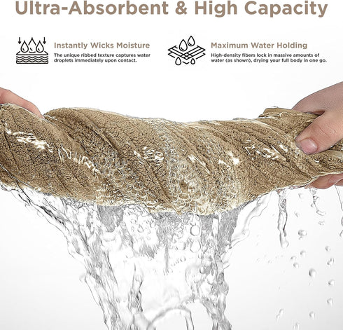 Lunoku 8 Set, 2 2 4 Oversized Bath Towels Piece Towel Extra Large Bath Sheets, Hand, Washcloths, Luxury Soft Super