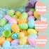 3.15" 25PCS JOYIN Pastel Easter Eggs, Large Plastic Eggs, Empty Colorful Fillable Eggshells for Easter Hunt, Party