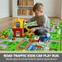 Decor,5.2'x3.3' Capslpad Green Car Road Kid Rug Carpet Playmat for Playoom Traffic Road Kids Play Mat for Toddler Non