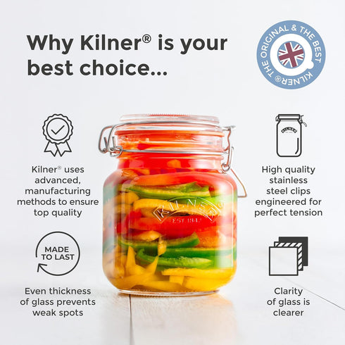 Kilner Replacement Rubber Seals for 102-Fluid Ounce Jars, 4-1/4-Inches, Pack of 6