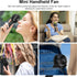 2 IN 1 Mini Portable Handheld Fan with Keychain Stand, Personal Powerful Cooling Fan, USB Rechargeable, Black