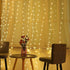 Meonum Curtain Tapestry Backdrop String Lights, 13 Strings 6.6 x 5 ft Fairy Light, 8 Modes for Bedroom Christmas Decor