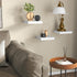 8inch (Set 3, 8x8) Fixwal Floating Shelves for Wall, Small White Shelves Wall Mounted Shelf for Bathroom, Living Room