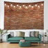 79 59 inches WODEJIA Red Brick Wall Print Fabric Tapestry Decorative Wall Art Tablecloth Bedspread Picnic Blanket Beach