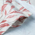VOGOL Valances for Kitchen, Red Leaf Print Linen Textured Curtain Panel, Rod Pocket, 52x12, One Panel