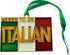 Italy Christmas Tree Ornament - Proud to be Italian Holiday Decoration
