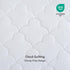 Sleep Philosophy King Mattress Pad, Cotton Classic Cloud Quilted Protector, Fits Up to 16", Machine Washable, White