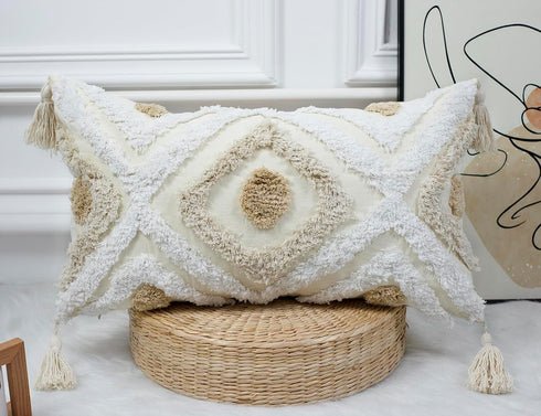 NUYECY Modern Long Lumbar Throw Pillow Cover 14 x 24,Cotton and Linen