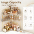 Counter 3-Tier Countertop Corner Bathroom Organizer Bathroom Organizer with Hooks Perfume Organizers Storage Shelf