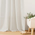 RYB HOME Semi Sheer Valances - Linen Textured Sheer Curtains for Kitchen Bathroom Cafe Bedroom, 2 Panels, 52 x 18 inches