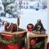 Yoga Sloth Figurines in Ugly Christmas Sweaters, 3" Polyresin Mini Statue for Home Decoration