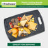 Plastic Cutting Boards Set of 3 for Kitchen, Juice Grooves, Easy Grip Handle, BPA-Free, Non-Porous, Dishwasher Safe