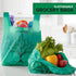 200 Pack Thank You Bags Disposable Grocery T Shirt Bags with Handles for Supermarket Groceries Produce Shopping Trash