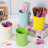NUOBESTY 4pcs Mini Trash Can for Desk, Metal Wastebasket Tiny Waste Garbage Bin, Multifunctional Organizer
