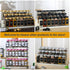 36Pcs Labels4oz (36, Spice Jars Containers with Black Seasoning Bottles with Shaker Lids for Rack, Cabinet