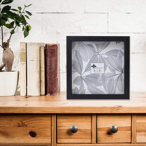 Lawrence Frames 785088 Black Shadow Box Frame, 8x8