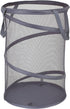 Household Essentials 2027-1 Pop-Up Collapsible Mesh Laundry Hamper in Charcoal