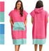 Sea Aloha Surf Poncho for Women - Hooded Towel for Adults - 100% Cotton