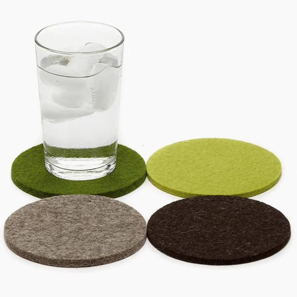 Graf Lantz - Bierfilzl Merino Wool Round Coasters Set of 4 -