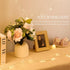 3-8mm Centerpiece(3.28ft/Set, 2 Set) Iridescent Bead String with Fairy Lights Battery Operated, Artificial Crystal