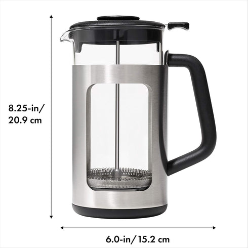 OXO Brew 32oz Stainless Steel French Press Coffee Maker