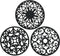 Smitchraft Set of 3 Silicone Trivets, Multi-use Heat Resistant Mat for Kitchen Countertops, Black
