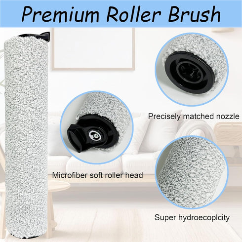 CleanCrafter S5 2 2 1 Brush Rollers and Filters Replacement Compatible with Tineco FLOOR ONE Steam Cleaner Wet Dry