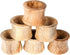 Rustic Wooden Napkin Rings Set of 12, Handmade Natural Wood Napkin Holders for Table Decor, Farmhouse Dining, Weddings